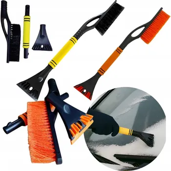 Autoškrabka Škrabka Automobilová na okna 3v1 Smeták na odklízení sněhu z auta na led XL