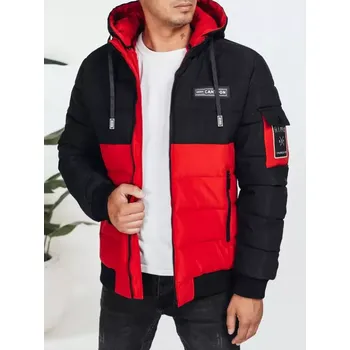 Pánská casual bunda Pánská bunda DSTREET TX5052 ČERNÁ/ČERVENÁ M