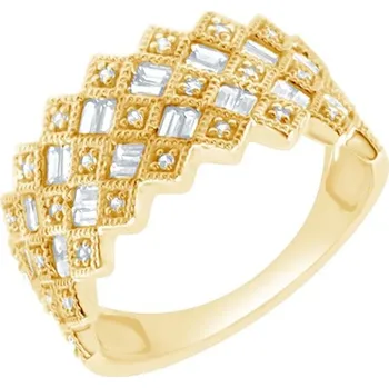 Šperk Moderní zlatý prsten s lab-grown diamanty Erlend