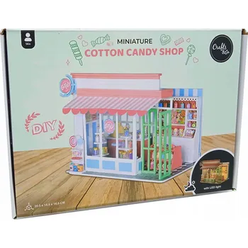 ostatní stavebnice DIY MINIATURNÍ MODEL CUKRÁRNY DIY LED 3D