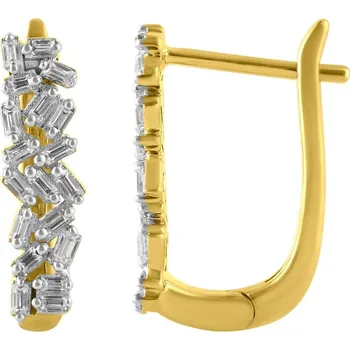 Náušnice Zlaté náušnice s lab-grown diamanty Cathie
