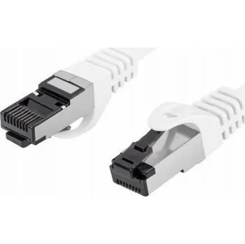 Síťový kabel Lanberg Patchcord cat.8.1 S/FTP LSZH CU 0,25m bílý, flekatý, schválený