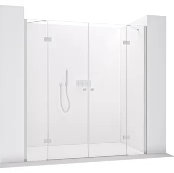 Cerano Sprchové 2-křídlové pantové dveře Marino L/P, 6 mm, chrom, transparentní sklo, 110x90 cm, CER-8050BD7546