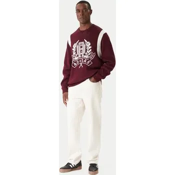 Pánský svetr adidas Svetr JX8215 Bordó Regular Fit M