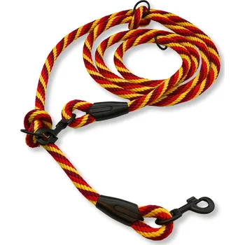 Vodítko pro psa PafDog® Přepínací nastavitelné vodítko 14mm, žíhané (červená, žlutá, vínová) PAF-627