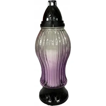 Svíčka HŘBITOVNÍ SVÍČKA 1012 ČERNÁ ŠVESTKA 26 CM TRADIČNÍ S VYMĚNITELNOU NÁPLNÍ MAXPOL