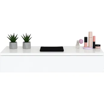 Toaletní stolek Toaletní Stolek Meblano , bílý lesk, 90 x 16 x 40 cm