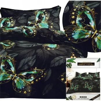 Povlečení DALWIN Povlečení souprava Povlaky na polštáře 70x80 Bavlněný satén 160x200 3 Č.