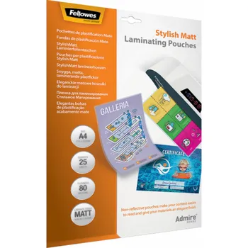 Laminovací fólie Fellowes Admire Stylish Matt A4 80 mic - 25 pcs.