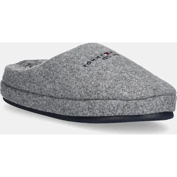 Dámská obuv Pantofle Tommy Hilfiger FELT HOUSE SHOE FM0FM05614 šedá 09X, EUR 43/44