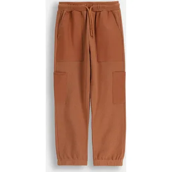 Chlapecké kalhoty Dětské kalhoty s bavlnou Coccodrillo hnědá barva, YETI BOY KIDS ZC5120103YBK 88X, vel. 92