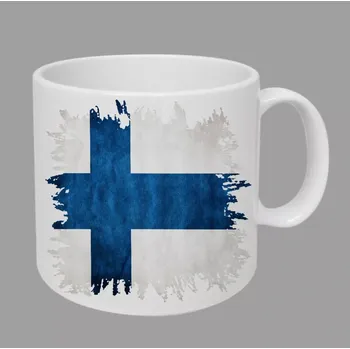 hrnek s vlajkou Finsko 150ml (hrneček Finská vlajka)