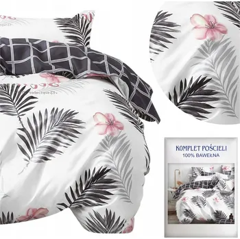 Povlečení Povlečení 160x200 3dílné Bavlněný satén Aida Sada 2x Povlak na polštář