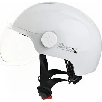 Cyklistická přilba PROX PŘILBA BEE VEL L BÍLÁ MĚSTSKÁ S KŠILTEM