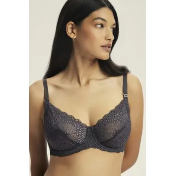 Těhotenská podprsenka Kojící podprsenka Esotiq Caris Šedá 70F