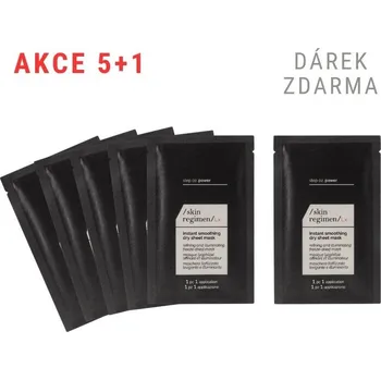 Pleťová maska Comfort Zone SADA 5+1: /skin regimen/Lx Longevity zjemňující a rozjasňující maska ve formě lyofilizovaného (mrazem sušeného) plátýnka, výhodná sada – pro okamžitý účinek bez nutnosti konzervantů