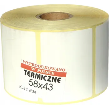 Samolepící etiketa Termální etikety Matias bílé 58x43 mm samolepicí 1500 kusů