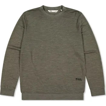 Pánská mikina mikina MONS ROYALE HORIZON MERINO CREW dark olive Velikost: L