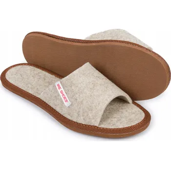 Dámské pantofle Pantofle Dámské IreShoes Pantofle Přírodní Plst pro úzkou nohu bačkory vel. 38