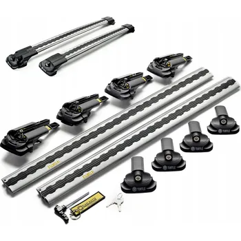 Příčník na automobil Střešní nosič na hagusy pro Chevrolet Trax I 2013-2022 stříbrné tyče