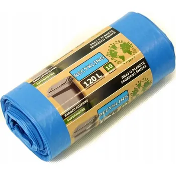 Pytle na odpadky SOLID RECYKLAČNÍ PYTLE SUPER PEVNÉ 120L - MODRÉ