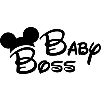 Samolepicí dekorace na vozidlo Samolepka Baby Boss na auto a motorku, tuning nálepka (6133)