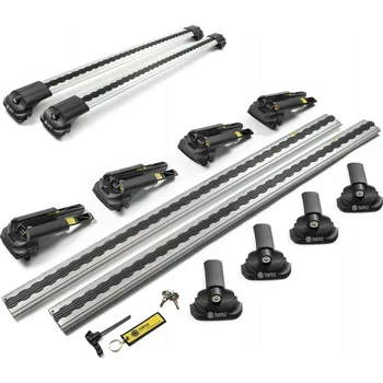 Příčník na automobil Střešní nosič na klasické podélné nosiče pro Škoda Yeti 2009-2017, stříbrné tyče