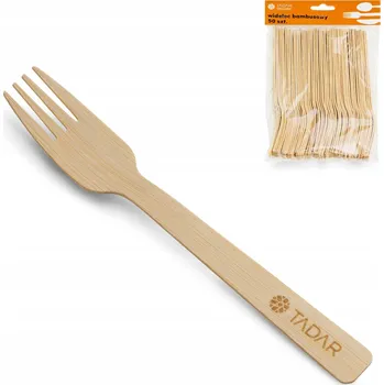 Příbor Dřevěné VIDLIČKY NA JEDNO POUŽITÍ bambusové příbory 50 ks
