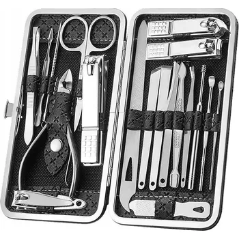 PROFESIONÁLNÍ SADA NA PEDIKÚRU | MANIKÚRU | 19 DÍLNÁ SADA PRO PÉČI O NEHTY