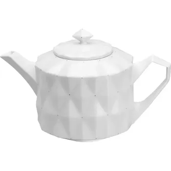 Konvice na čaj Goldfinger porcelán Diamond Konvice na čaj 0.5999999642372131 l bílá