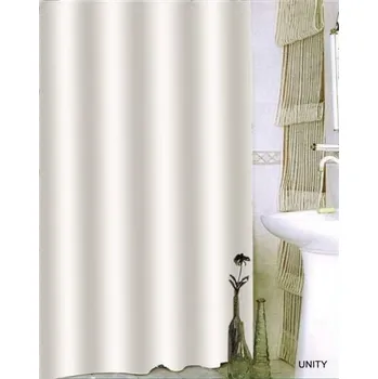 Závěs do sprchy textilní bílý Bisk 200 x 180 cm