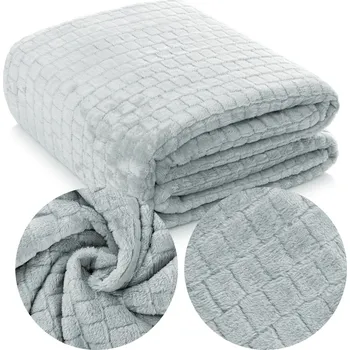 Prostěradlo Deka na Postel Mikrovlákno Ardea Kostka 200x220