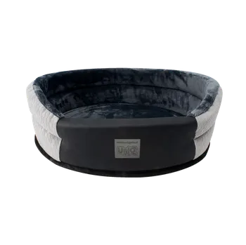 Pelíšek pro psa Pelech pro psy Calm Nest - ČERNO-ŠEDÝ Vyberte velikost: XXL