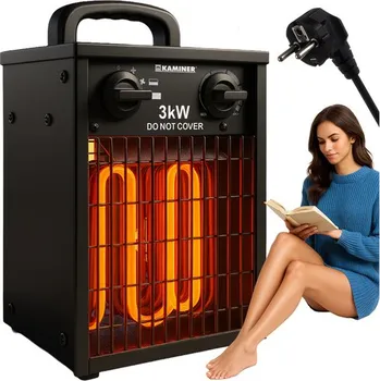 Topidlo Elektrický ohřívač 3000 W s termostatem