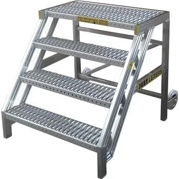 Žebřík JUST schůdky s plošinou 4 stupně