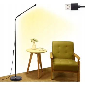 Stojací lampa Stojací LED lampa do obýváku, na čtení, noční, otočná o 360°