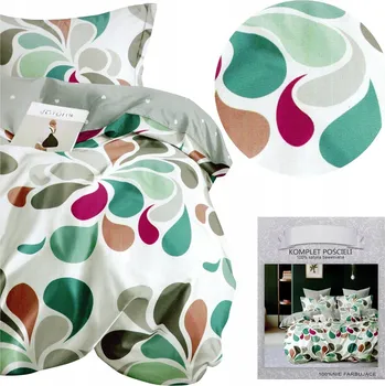 Povlečení Povlečení 160x200 3 dílné Povlaky 70x80 Melita Bavlněný Satén
