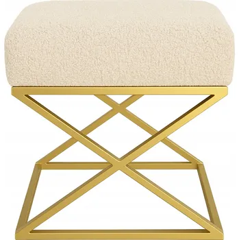 Taburet Meblano béžová čalouněná Taburet