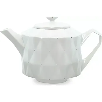 Konvice na čaj Konvice na čaj Diamond (průhledný matný porcelán) 0.5999999642372131 l bílá