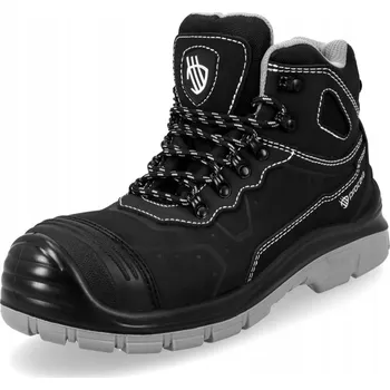 Pracovní obuv VICTOR S3 SR Pracovní kotníkové boty BOZP s ocelovou špičkou, ODOLNÉ, nubuková kůže, velikost 40