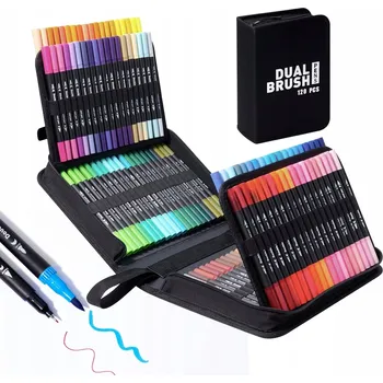 AKVARELOVÉ POPISOVAČE SADA 120 KS FIXY Fixy Popisovače VODĚODOLNÉ + POUZDRO