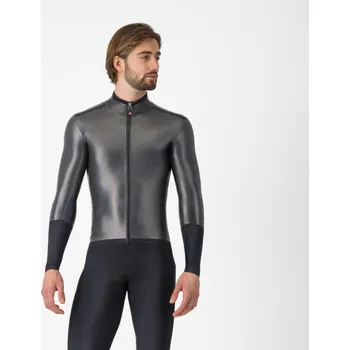 Cyklistická bunda CASTELLI voděodolná bunda - GABRA R LS - černá 2XL