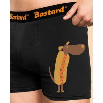 Trenýrky Bastard Hot dog boxerky Black
