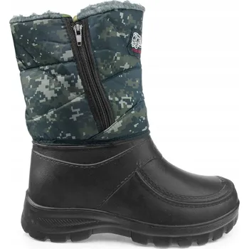 Pánská zimní obuv Zimní pánské boty sněhule holínky Maskáčový zateplené velikost 45