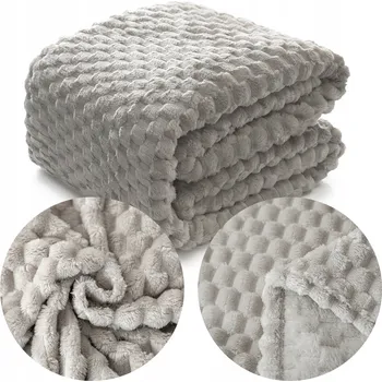 Prostěradlo Přikrývka Łóżkoholicy z mikrovlákna 200 cm x 220 cm šedá