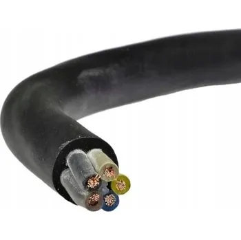 elektrický kabel Kabel ohebný Kulatý (licna), v gumové izolaci OW Elpar 5 x 2,5