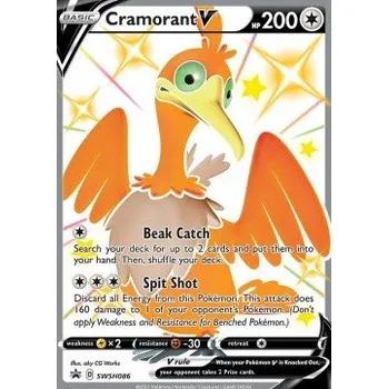 Karetní hra Pokémon SWSH086 Cramorant V - Black Star Promos
