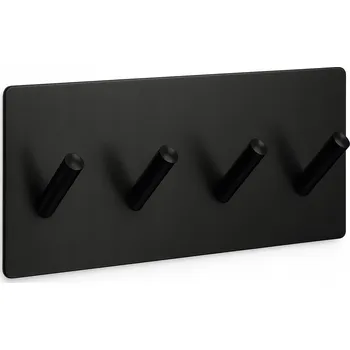 Věšák DRŽÁK VĚŠÁK NA RUČNÍKY BEZ VRTÁNÍ PANEL SAMOLEPICÍ PÁSKA 4 HÁČKY