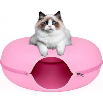 Pelíšek pro psa Pelíšek Xtech růžový kulatý 50 cm x 50 cm x 20 cm