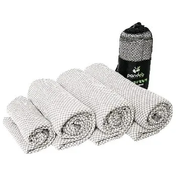 Pandoo Rychleschnoucí osuška s bambusovými vlákny s aktivním uhlím šedá L